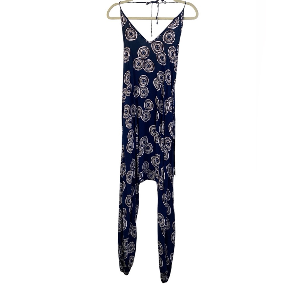 Buddhapants Harem Tie Neck Jumpsuit